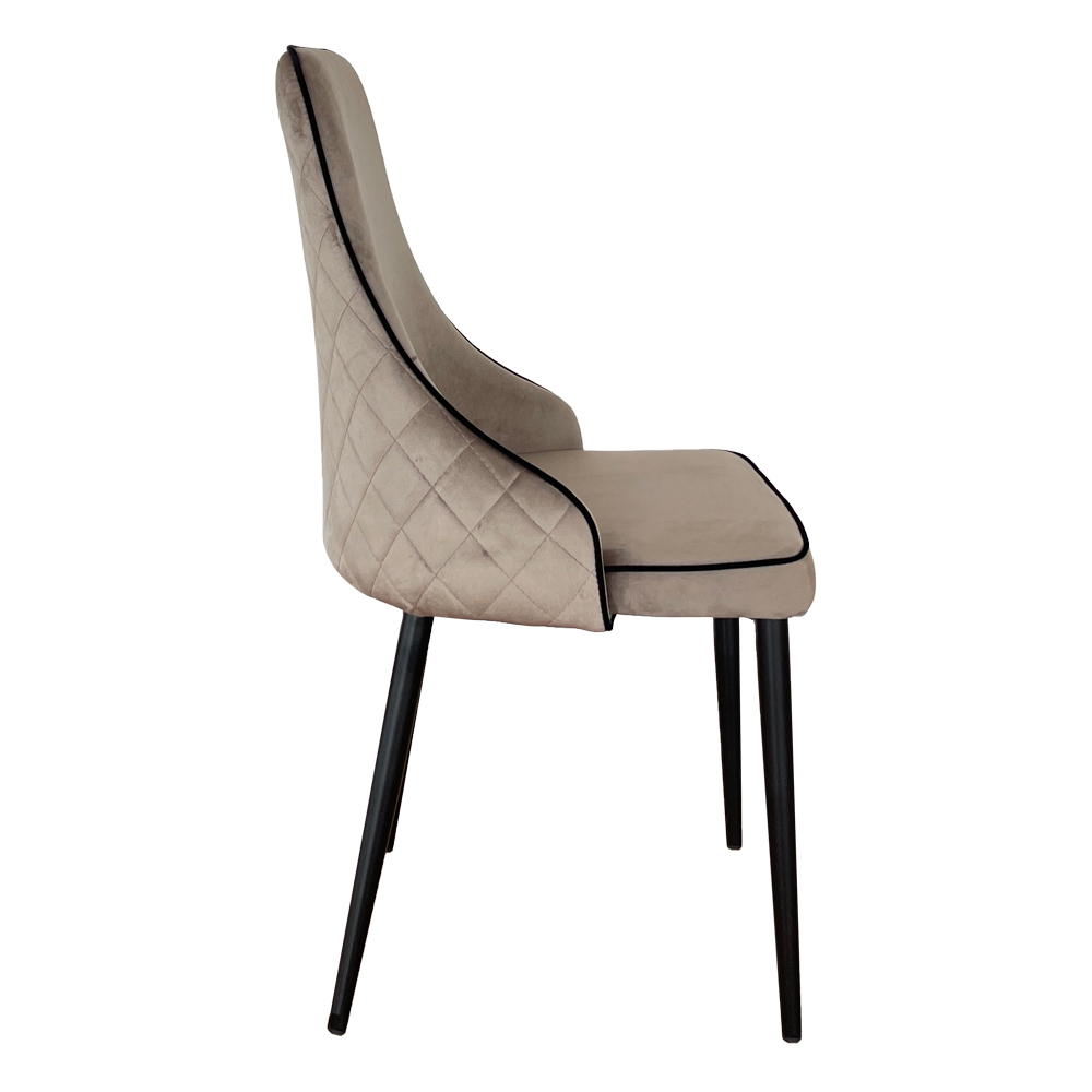 SARLIN ΚΑΡΕΚΛΑ BEIGE ΜΑΥΡΟ 48x57x94 - Image 3