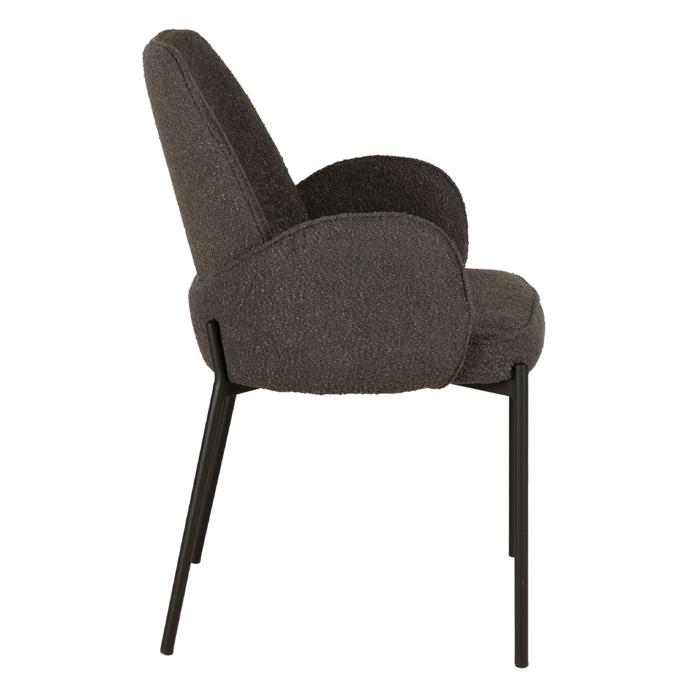 PETALS ΚΑΡΕΚΛΑ ΓΚΡΙ ΣΚΟΥΡΟ 58x58x89 - Image 2