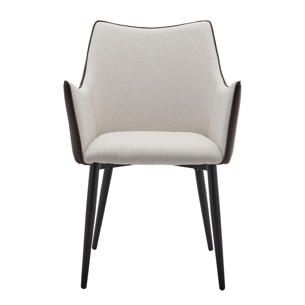 MALONE ΚΑΡΕΚΛΑ ΠΟΛΥΘΡΟΝΑ ΓΚΡΙ ΑΝΟΙΧΤΟ ΚΑΦΕ ΣΚΟΥΡΟ 46x61x86.5 - Image 2