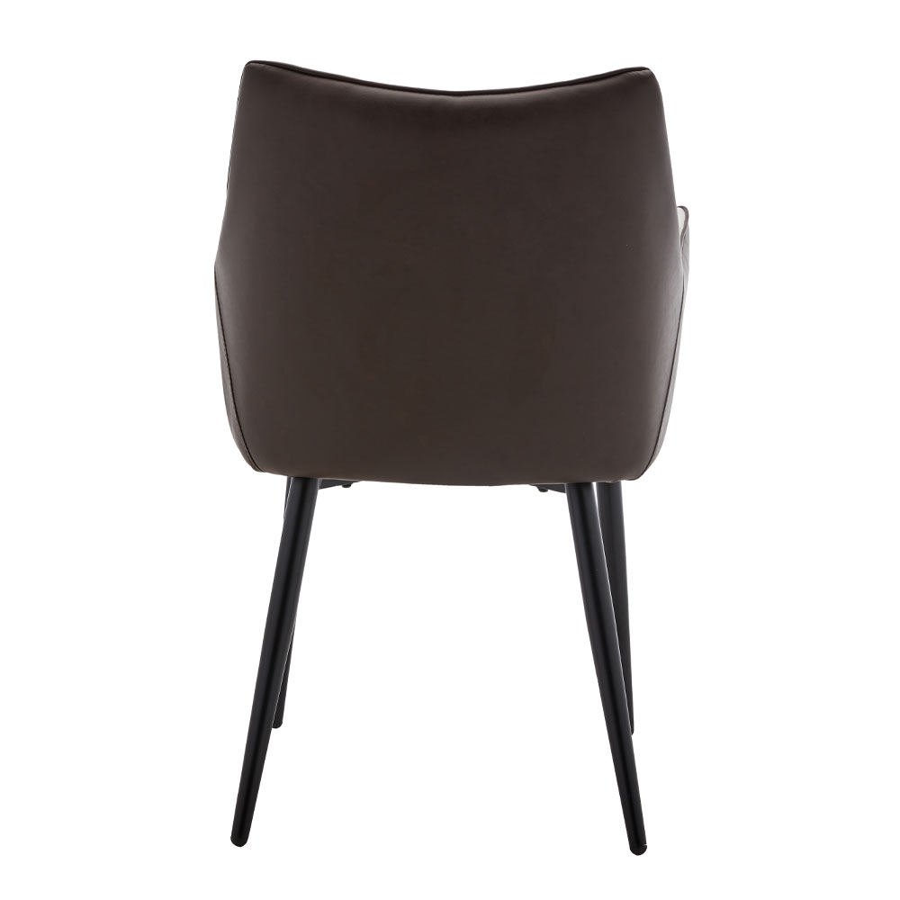 MALONE ΚΑΡΕΚΛΑ ΠΟΛΥΘΡΟΝΑ ΓΚΡΙ ΑΝΟΙΧΤΟ ΚΑΦΕ ΣΚΟΥΡΟ 46x61x86.5 - Image 3