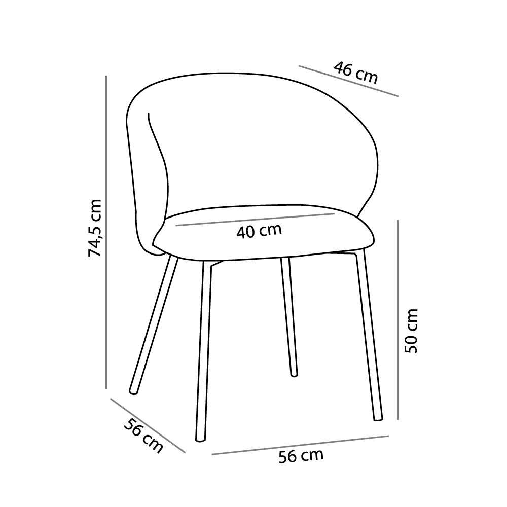 KIRA ΚΑΡΕΚΛΑ ΓΚΡΙ ΑΝΟΙΧΤΟ 56x56x74.5 - Image 5