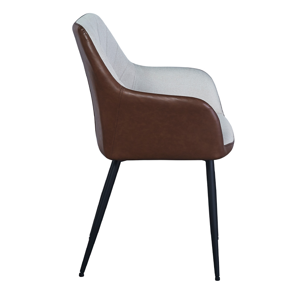 VISITOR ΚΑΡΕΚΛΑ BEIGE TABAC 57.5x57x87 - Image 2