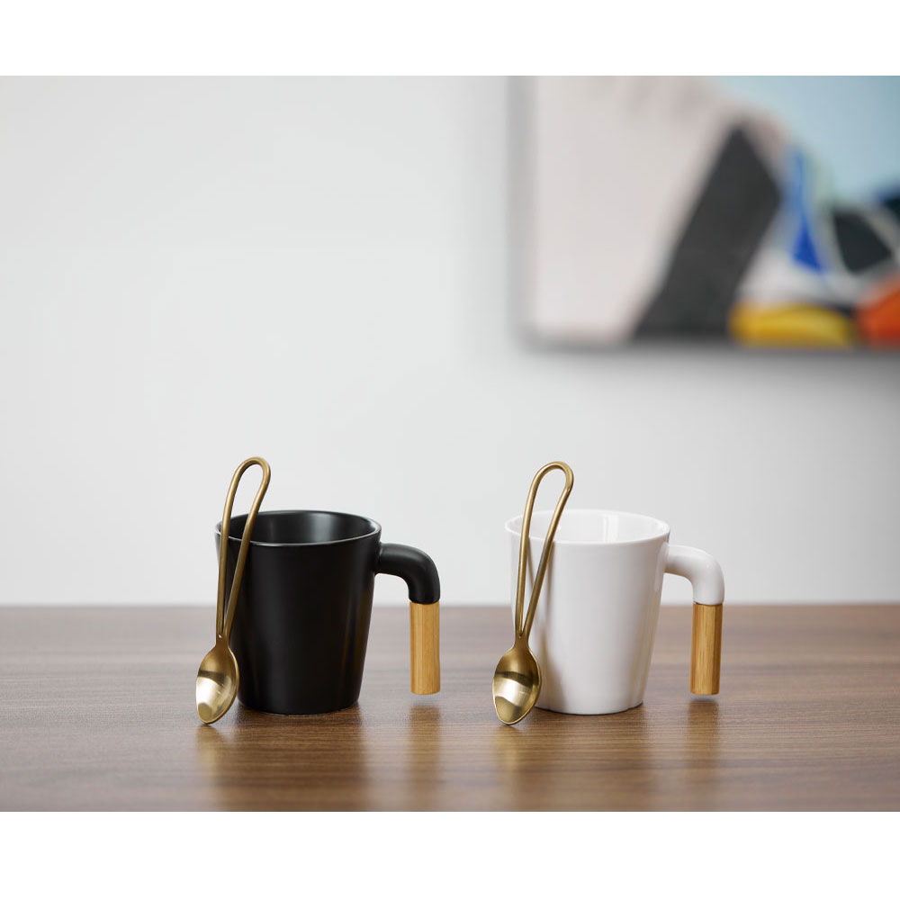 NORDIC ΚΟΥΠΑ SET 4ΤΜΧ 13x23x9 ΠΟΡΣΕΛΑΝΗ ΜΑΥΡΟ ΦΥΣΙΚΟ BAMBOO - Image 2