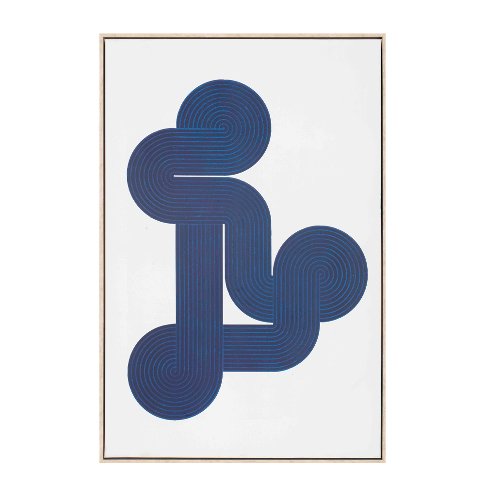 ILLUSION ΠΙΝΑΚΑΣ ΔΙΑΚΟΣΜΗΣΗΣ 60x90x5cm ΚΑΜΒΑΣ ΛΕΥΚΟ ΜΠΛΕ ΞΥΛΟ ΦΥΣΙΚΟ