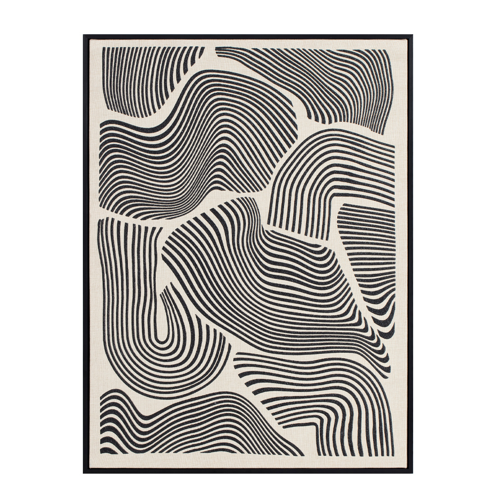 FOLLOW YOUR DREAMS ΠΙΝΑΚΑΣ ΔΙΑΚΟΣΜΗΣΗΣ 60x80x4cm ΚΑΜΒΑΣ ΛΕΥΚΟ ΜΑΥΡΟ ΞΥΛΟ ΜΑΥΡΟ