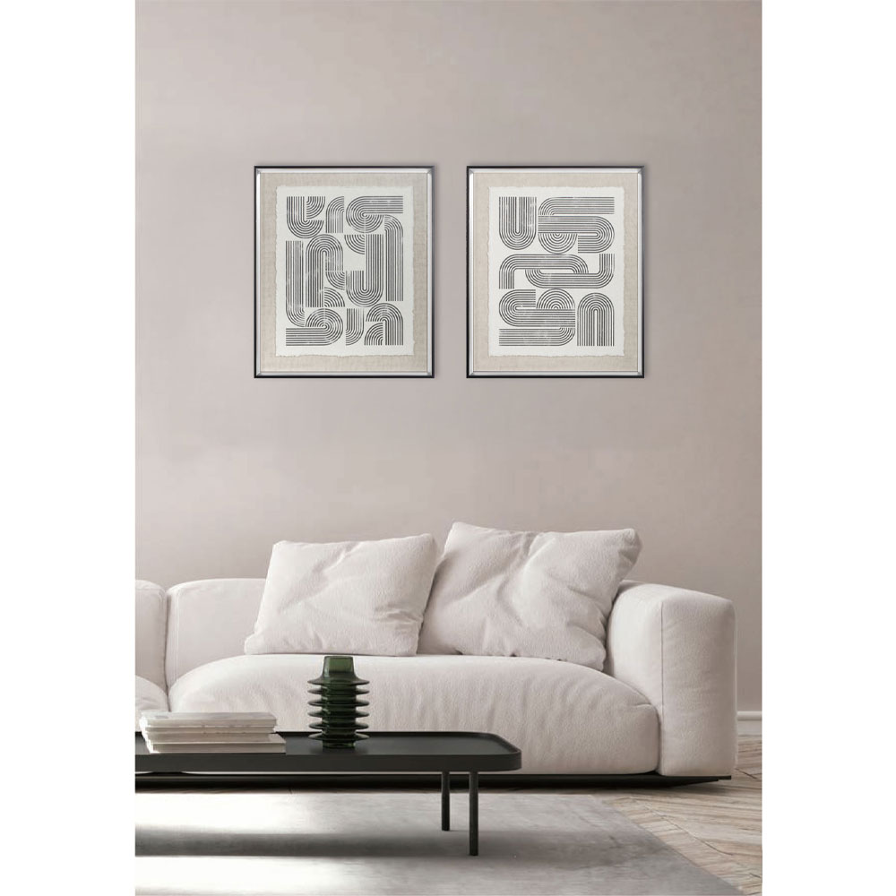 DARE TO DREAM ΠΙΝΑΚΑΣ ΔΙΑΚΟΣΜΗΣΗΣ 50x60x4cm ΓΥΑΛΙ ΛΕΥΚΟ ΜΑΥΡΟ ΞΥΛΟ ΜΑΥΡΟ - Image 2