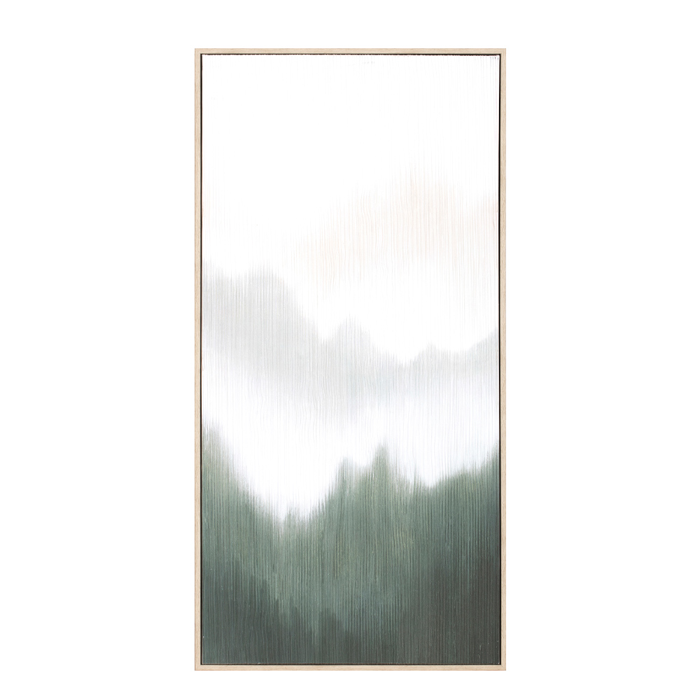 LOST IN NATURE ΠΙΝΑΚΑΣ ΔΙΑΚΟΣΜΗΣΗΣ 45x90x5cm ΚΑΜΒΑΣ ΛΕΥΚΟ ΠΡΑΣΙΝΟ ΞΥΛΟ ΦΥΣΙΚΟ