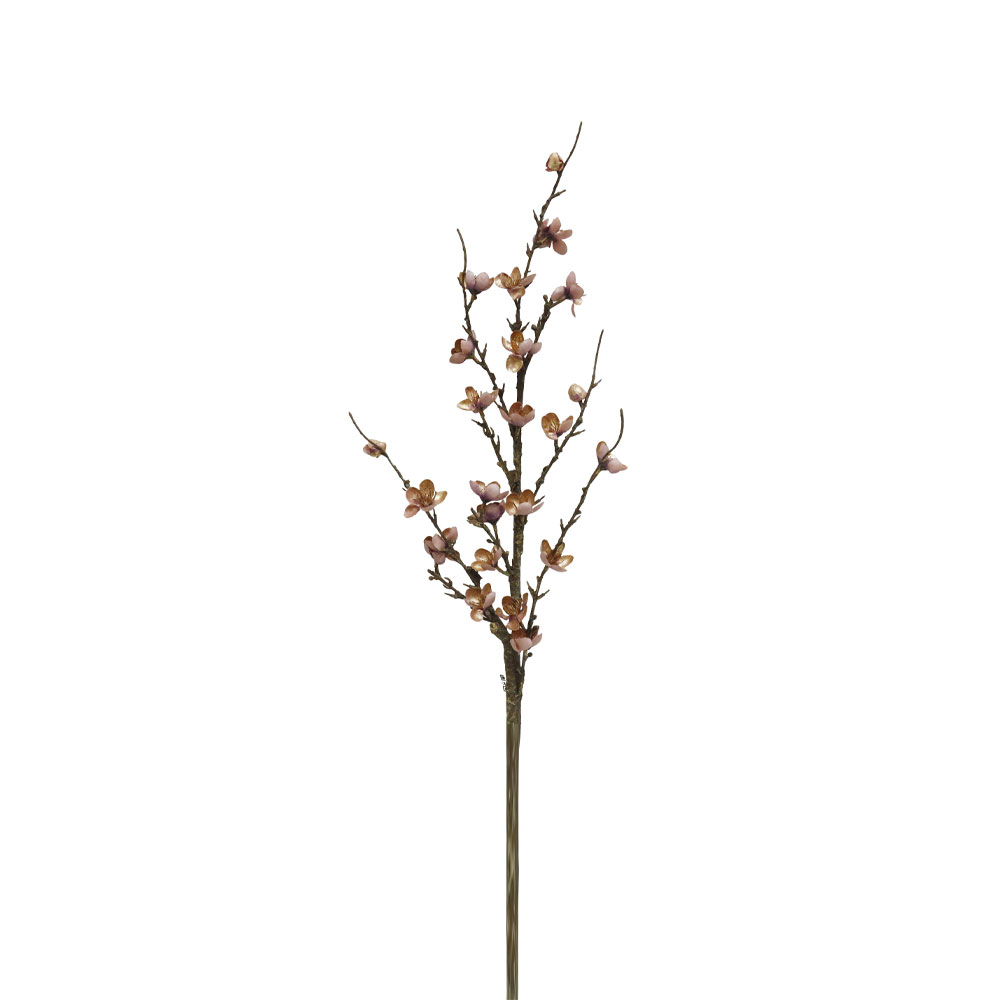 WINTERSWEET ΚΛΑΔΙ ΤΕΧΝΗΤΟ 79cm ΥΦΑΣΜΑ DUSTY PINK ΜΠΕΖ ΠΡΑΣΙΝΟ PVC