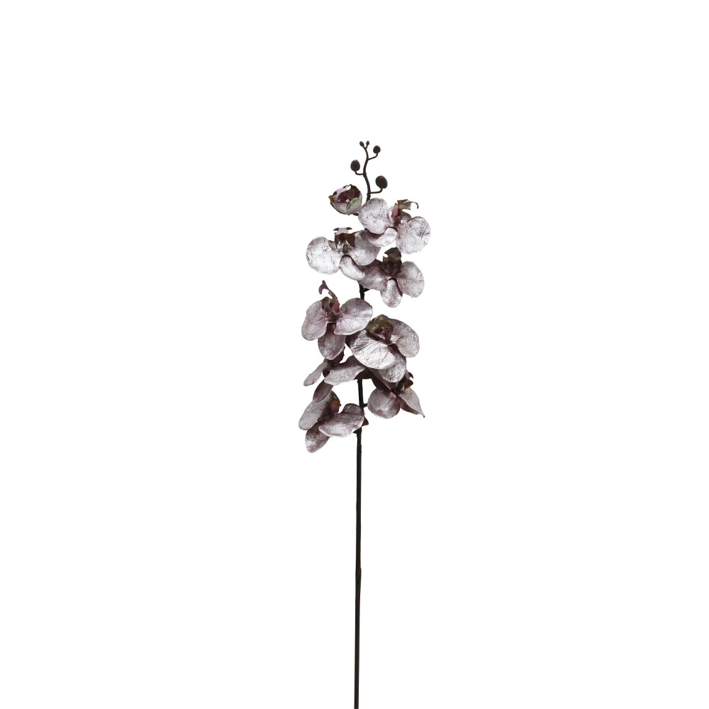 ORCHID ΛΟΥΛΟΥΔΙ ΤΕΧΝΗΤΟ 100cm ΥΦΑΣΜΑ ΛΕΥΚΟ ΜΩΒ PVC