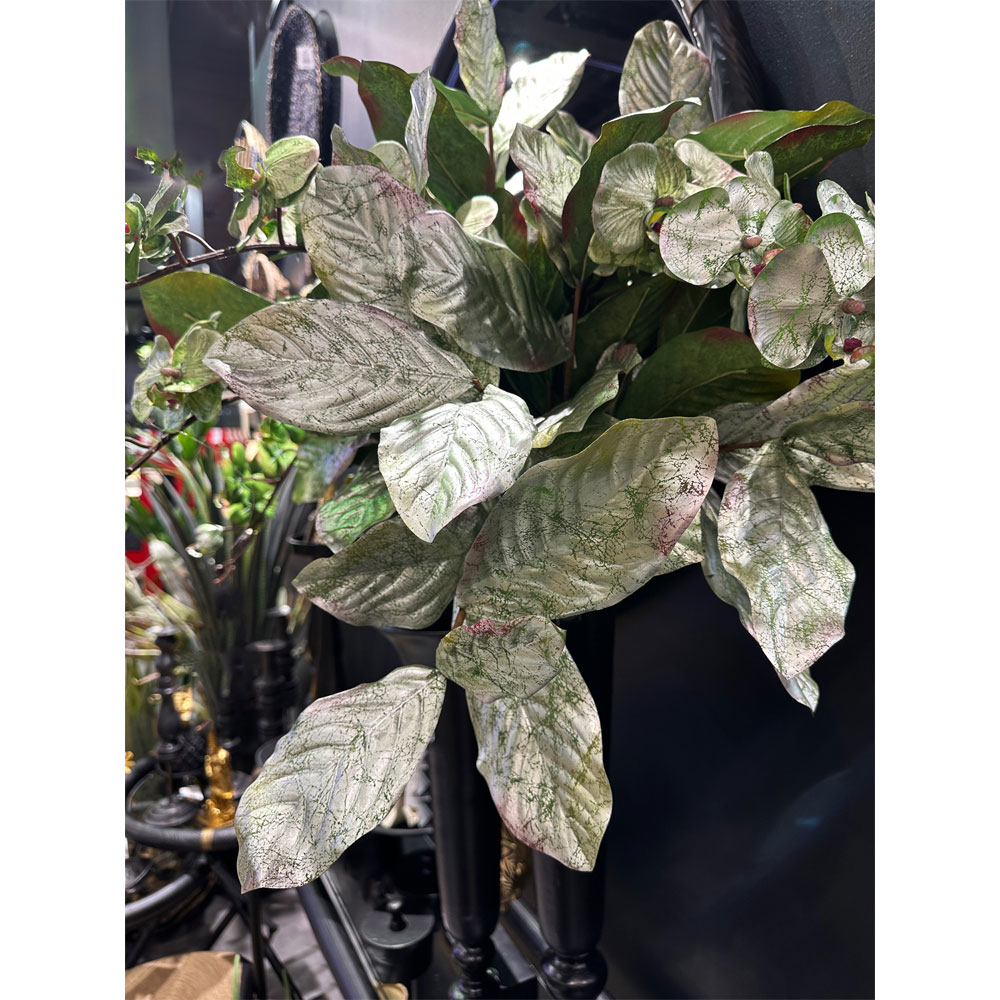 MAGNOLIA LEAVES ΚΛΑΔΙ ΤΕΧΝΗΤΟ 78cm ΥΦΑΣΜΑ ΠΡΑΣΙΝΟ PVC - Image 2