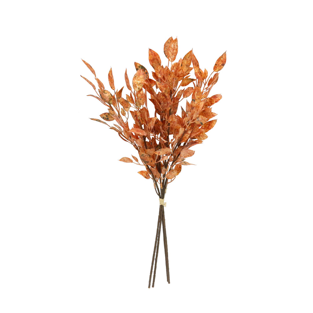 WILLOW LEAVES ΚΛΑΔΙ ΤΕΧΝΗΤΟ 68cm PVC TERRACOTTA