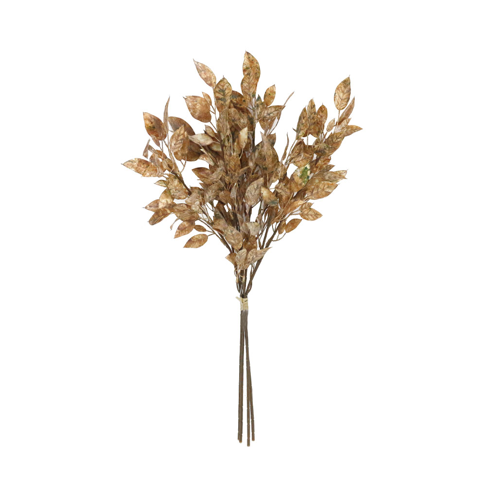 WILLOW LEAVES ΚΛΑΔΙ ΤΕΧΝΗΤΟ 68cm PVC ΜΠΕΖ ΚΑΦΕ