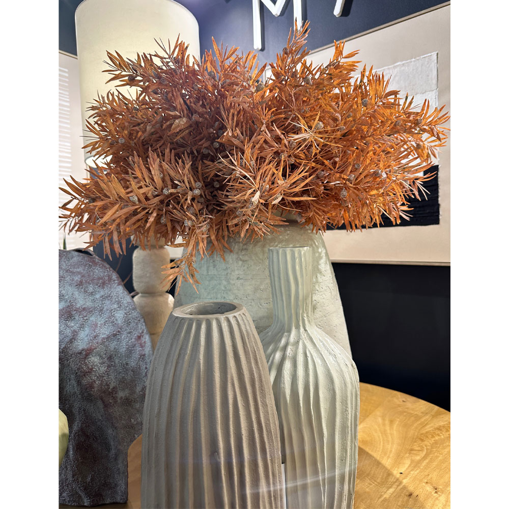 CYCADS ΚΛΑΔΙ ΤΕΧΝΗΤΟ 60cm PVC ΜΠΕΖ ΚΑΦΕ - Image 2