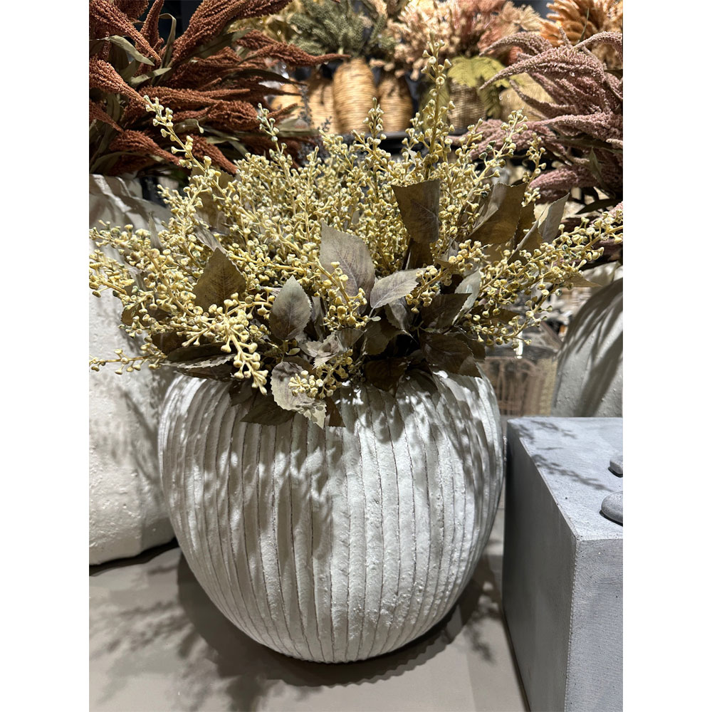 SOPHORAE ΛΟΥΛΟΥΔΙ ΤΕΧΝΗΤΟ ΜΠΟΥΚΕΤΟ 65cm ΥΦΑΣΜΑ ΜΠΕΖ ΠΡΑΣΙΝΟ PVC - Image 2