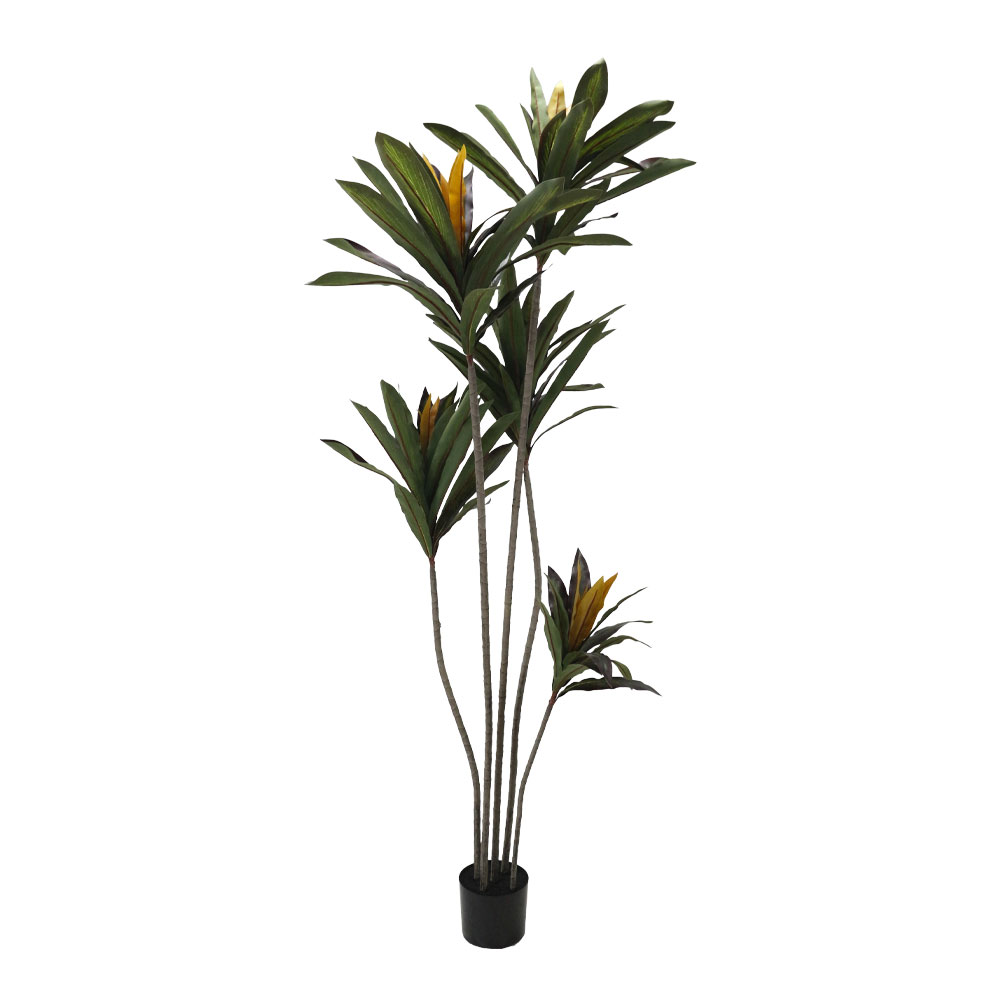 EDGE IRON ΔΕΝΤΡΟ ΤΕΧΝΗΤΟ ΣΕ ΓΛΑΣΤΡΑ 200cm PVC ΠΡΑΣΙΝΟ ΜΑΥΡΟ ΤΣΙΜΕΝΤΟ