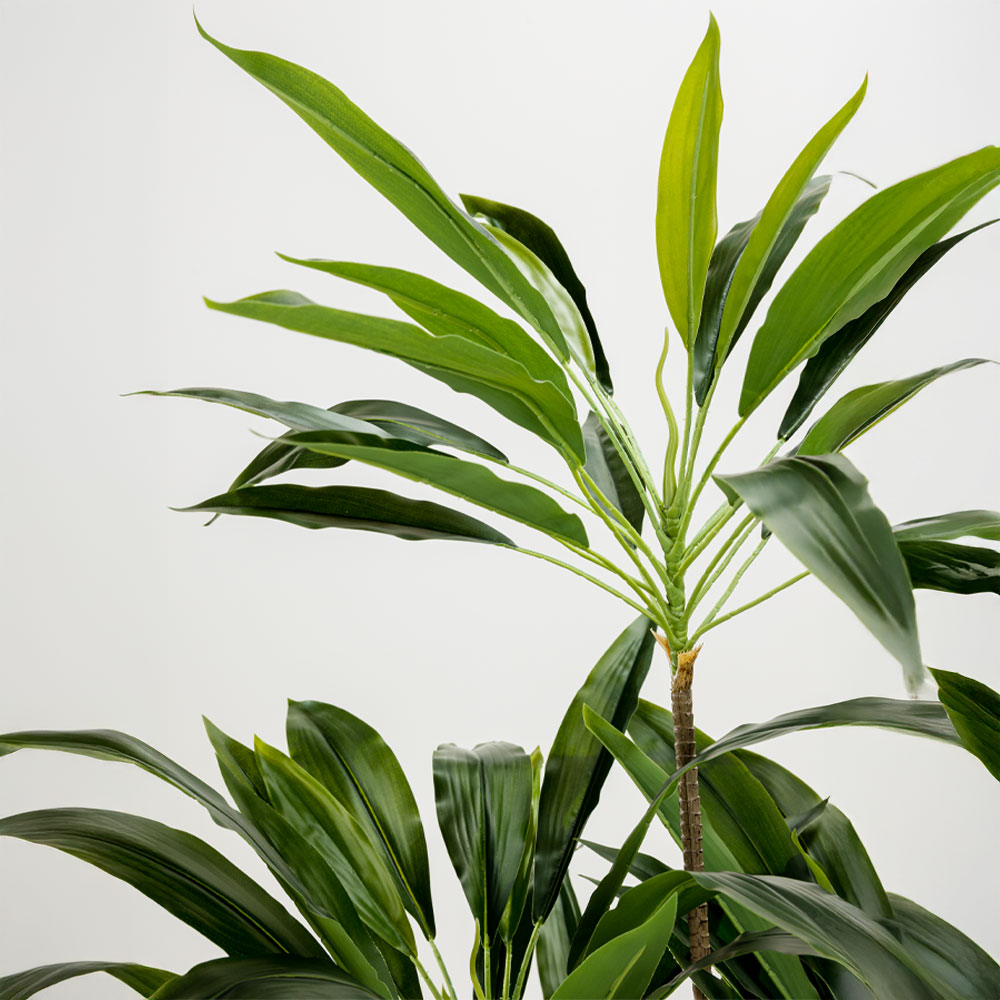 VELVET TREE ΔΕΝΤΡΟ ΤΕΧΝΗΤΟ ΣΕ ΓΛΑΣΤΡΑ 140cm PVC ΠΡΑΣΙΝΟ ΜΑΥΡΟ ΤΣΙΜΕΝΤΟ - Image 3