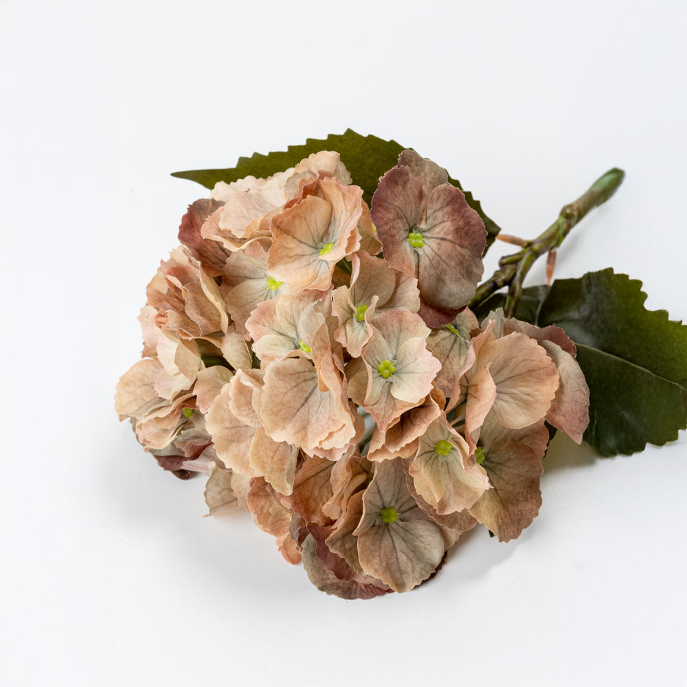 HYDRANGEA ΛΟΥΛΟΥΔΙ ΤΕΧΝΗΤΟ 52 POLYESTER ΚΙΤΡΙΝΟ ΚΑΦΕ ΠΡΑΣΙΝΟ - Image 3