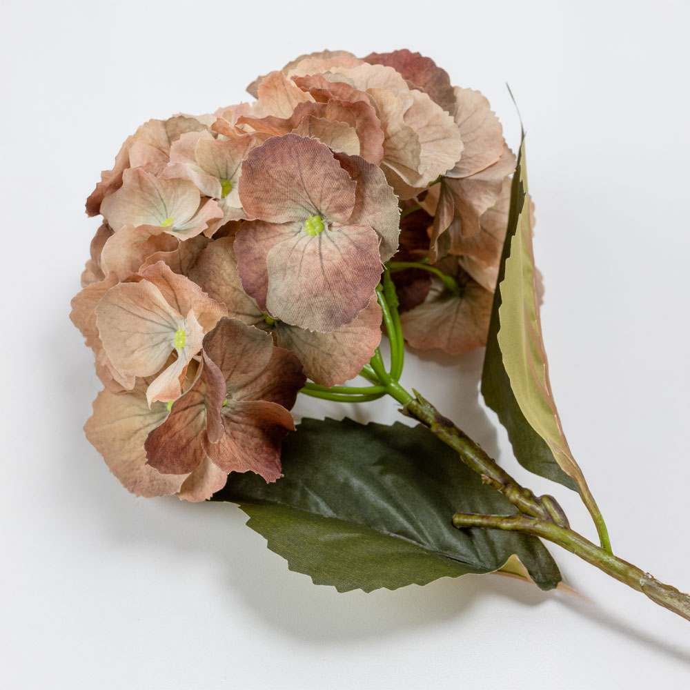 HYDRANGEA ΛΟΥΛΟΥΔΙ ΤΕΧΝΗΤΟ 52 POLYESTER ΚΙΤΡΙΝΟ ΚΑΦΕ ΠΡΑΣΙΝΟ - Image 4