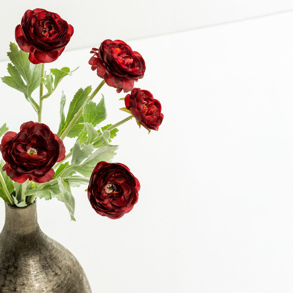 RANUNCULUS ΛΟΥΛΟΥΔΙ ΤΕΧΝΗΤΟ 51 POLYESTER ΜΠΟΡΝΤΩ ΠΡΑΣΙΝΟ - Image 2