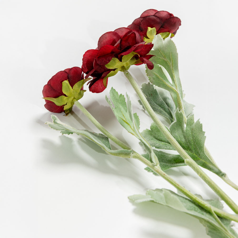 RANUNCULUS ΛΟΥΛΟΥΔΙ ΤΕΧΝΗΤΟ 51 POLYESTER ΜΠΟΡΝΤΩ ΠΡΑΣΙΝΟ - Image 3