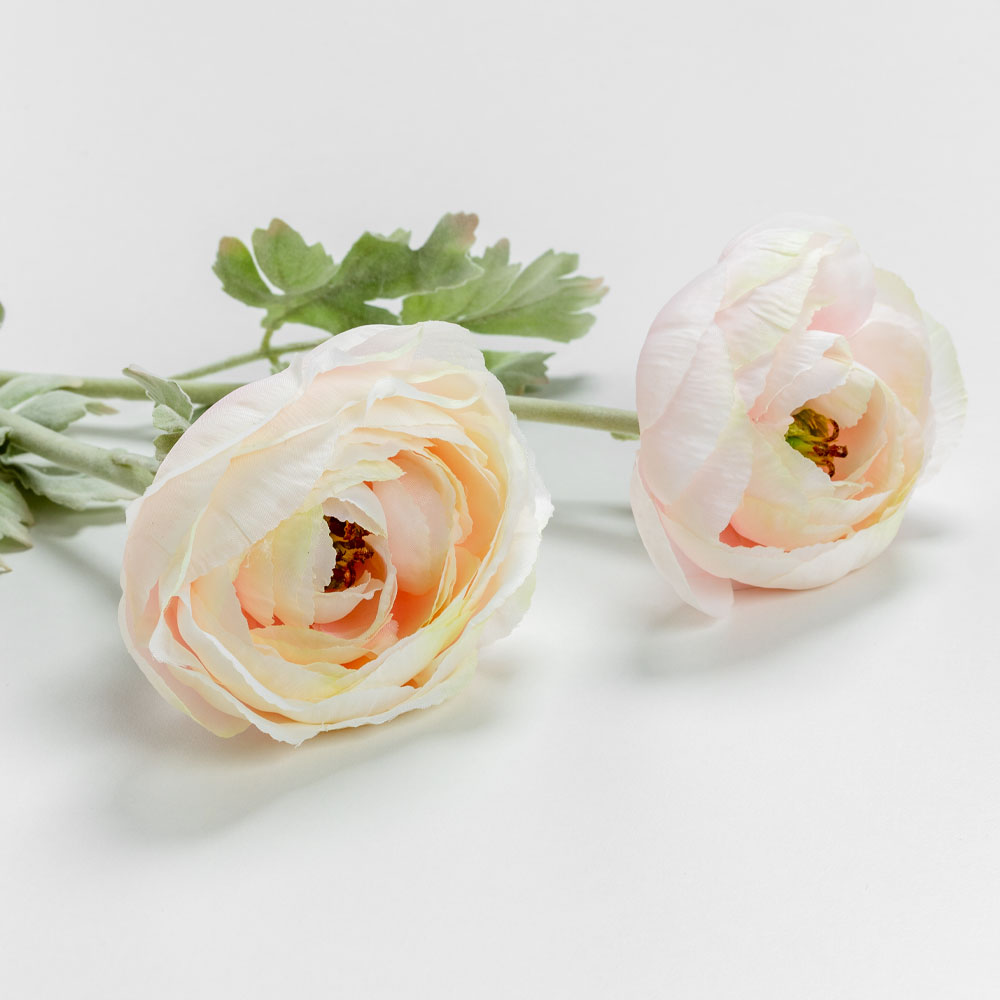 RANUNCULUS ΛΟΥΛΟΥΔΙ ΤΕΧΝΗΤΟ 58 POLYESTER ΡΟΖ ΛΕΥΚΟ ΠΡΑΣΙΝΟ - Image 3