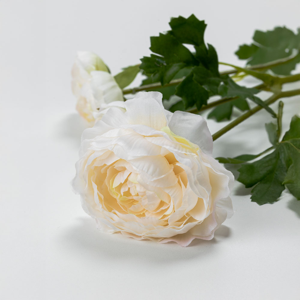 RANUNCULUS ΛΟΥΛΟΥΔΙ ΤΕΧΝΗΤΟ 61 POLYESTER ΛΕΥΚΟ ΠΡΑΣΙΝΟ - Image 3