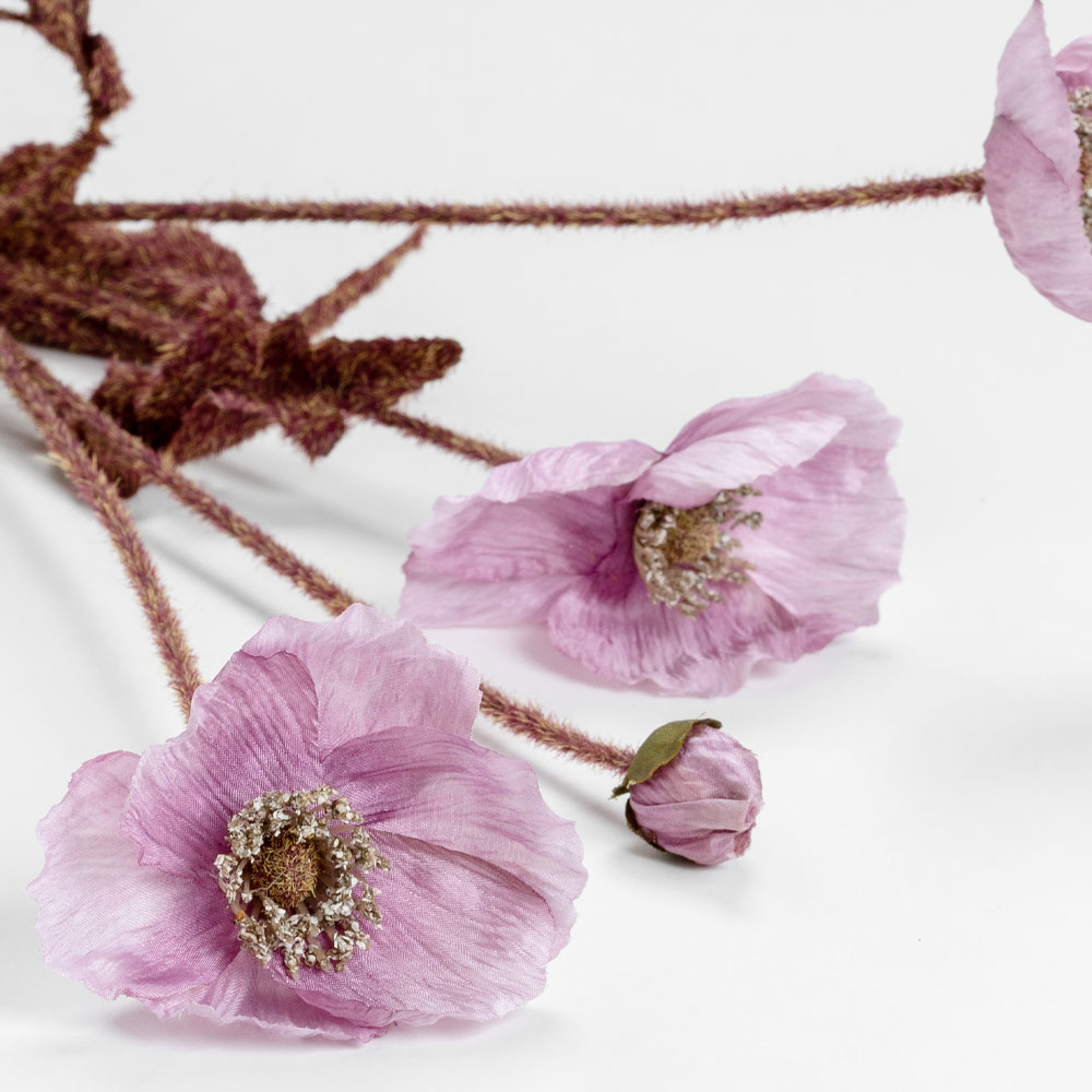 POPPY ΛΟΥΛΟΥΔΙ ΤΕΧΝΗΤΟ 60 POLYESTER ΛΙΛΑ ΜΩΒ ΠΡΑΣΙΝΟ - Image 3