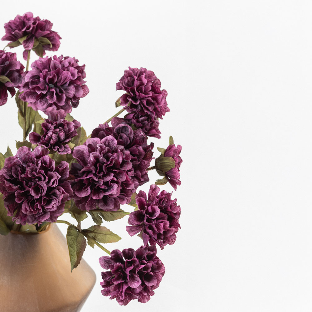 ZINNIA ΛΟΥΛΟΥΔΙ ΤΕΧΝΗΤΟ 52 POLYESTER ΜΩΒ ΠΡΑΣΙΝΟ - Image 2