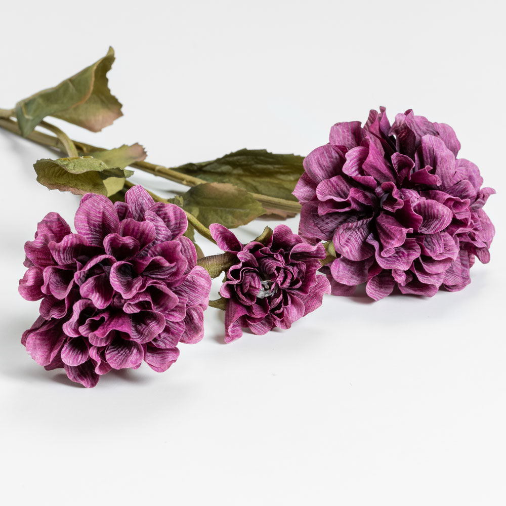 ZINNIA ΛΟΥΛΟΥΔΙ ΤΕΧΝΗΤΟ 52 POLYESTER ΜΩΒ ΠΡΑΣΙΝΟ - Image 3