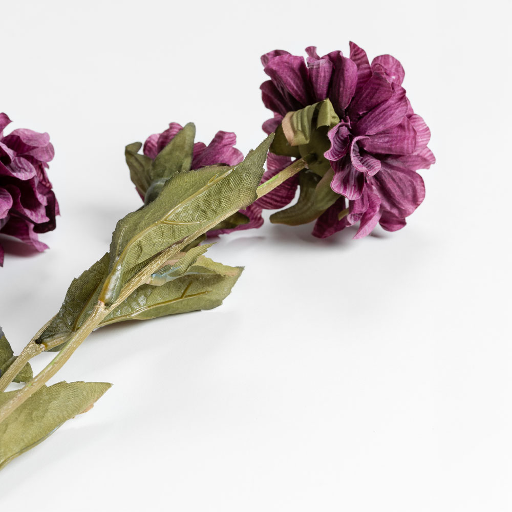 ZINNIA ΛΟΥΛΟΥΔΙ ΤΕΧΝΗΤΟ 52 POLYESTER ΜΩΒ ΠΡΑΣΙΝΟ - Image 4