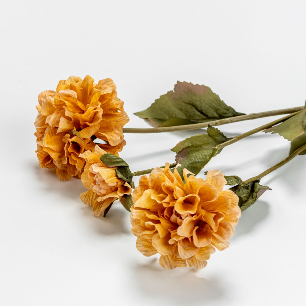 ZINNIA ΛΟΥΛΟΥΔΙ ΤΕΧΝΗΤΟ 52 POLYESTER ΠΟΡΤΟΚΑΛΙ ΠΡΑΣΙΝΟ - Image 3