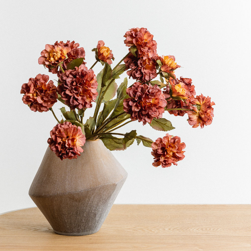 ZINNIA ΛΟΥΛΟΥΔΙ ΤΕΧΝΗΤΟ 52 POLYESTER ΜΠΟΡΝΤΩ ΠΟΡΤΟΚΑΛΙ ΠΡΑΣΙΝΟ - Image 3