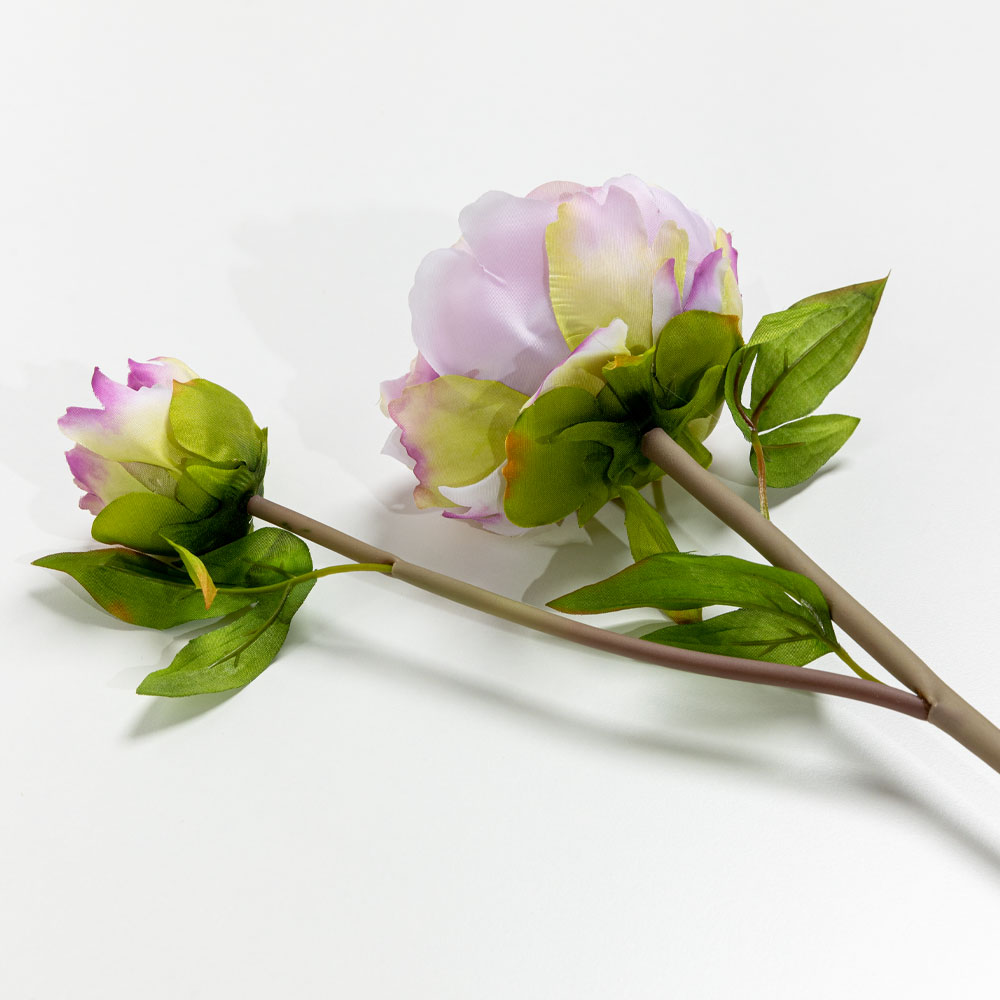 HALF MOON PEONY ΛΟΥΛΟΥΔΙ ΤΕΧΝΗΤΟ 43 POLYESTER ΛΙΛΑ ΛΕΥΚΟ ΠΡΑΣΙΝΟ - Image 4