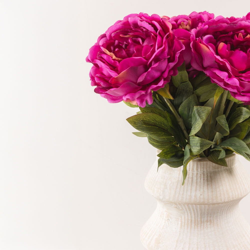 KATE PEONY ΛΟΥΛΟΥΔΙ ΤΕΧΝΗΤΟ 67 POLYESTER ΦΟΥΞΙΑ ΠΡΑΣΙΝΟ - Image 2
