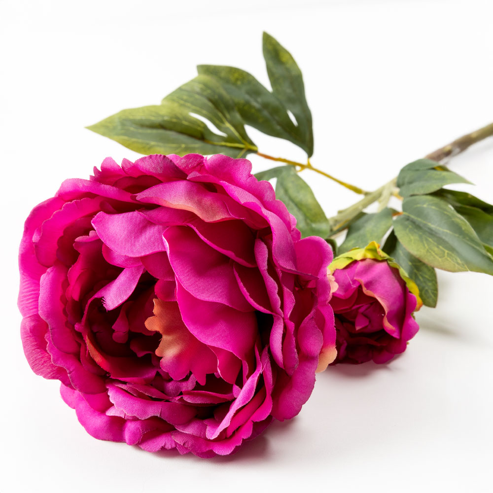 KATE PEONY ΛΟΥΛΟΥΔΙ ΤΕΧΝΗΤΟ 67 POLYESTER ΦΟΥΞΙΑ ΠΡΑΣΙΝΟ - Image 3