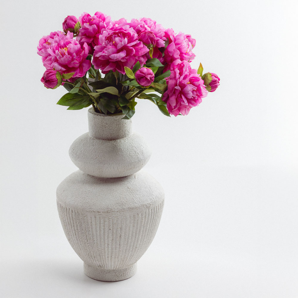 PEONY ΛΟΥΛΟΥΔΙ ΤΕΧΝΗΤΟ 67 POLYESTER ΦΟΥΞΙΑ ΠΡΑΣΙΝΟ - Image 2