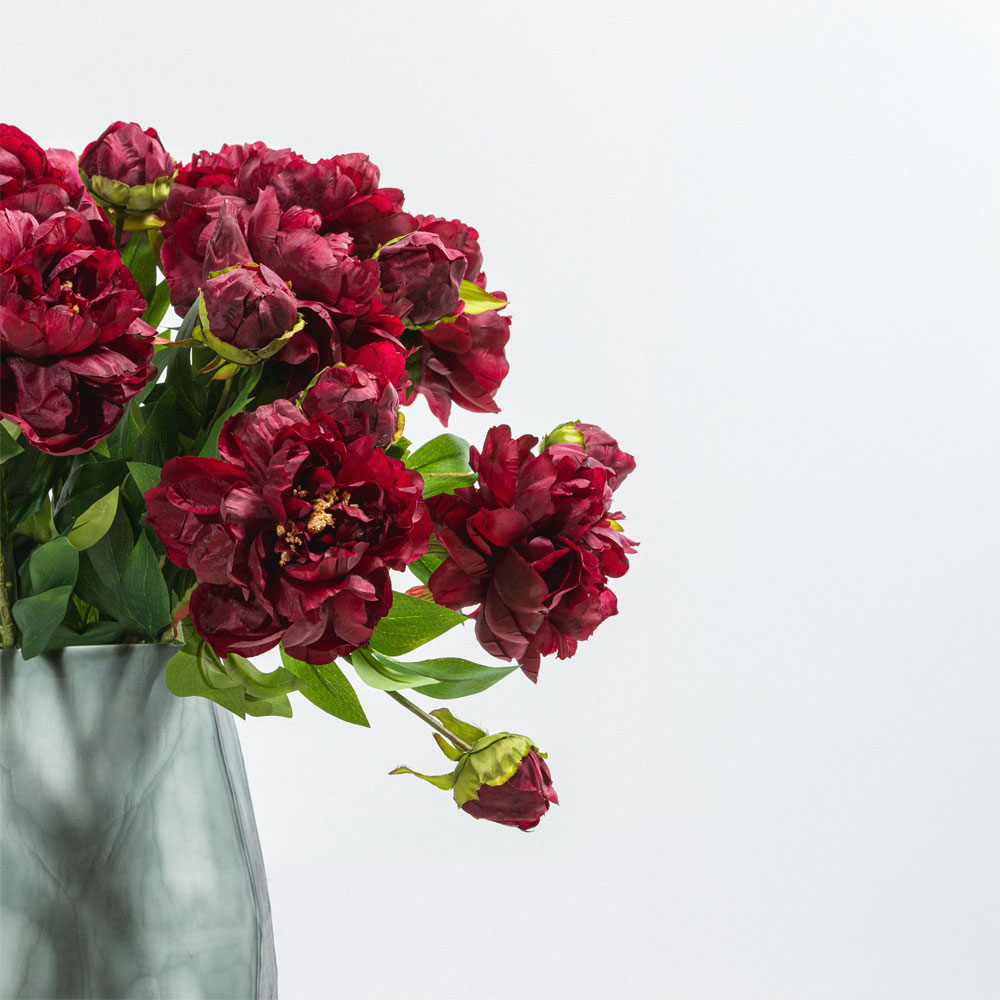 PEONY ΛΟΥΛΟΥΔΙ ΤΕΧΝΗΤΟ 67 POLYESTER ΜΠΟΡΝΤΩ ΠΡΑΣΙΝΟ - Image 2
