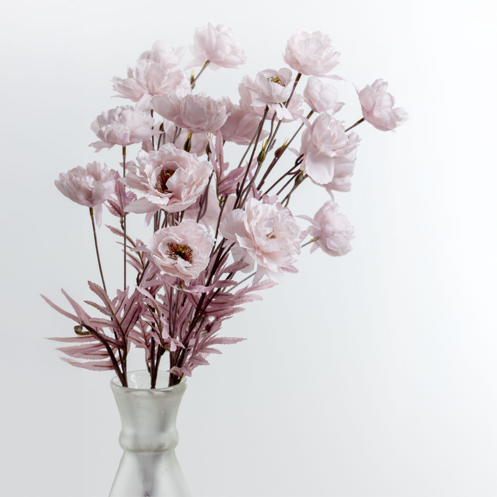 PEONY ΛΟΥΛΟΥΔΙ ΤΕΧΝΗΤΟ 82 POLYESTER ΡΟΖ ΓΚΡΙ - Image 3