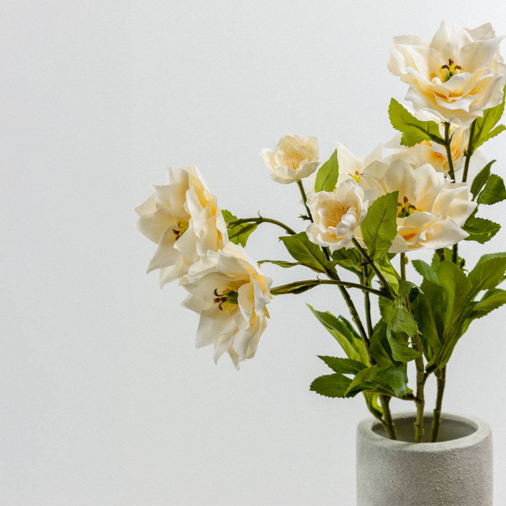 HIBISCUS ΛΟΥΛΟΥΔΙ ΤΕΧΝΗΤΟ 66 POLYESTER ΜΠΕΖ ΠΡΑΣΙΝΟ - Image 2