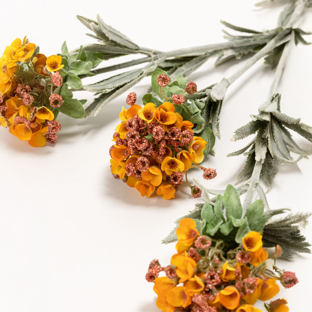 SWEET ALYSSUM ΛΟΥΛΟΥΔΙ ΤΕΧΝΗΤΟ 78 POLYESTER ΠΟΡΤΟΚΑΛΙ ΠΡΑΣΙΝΟ - Image 3