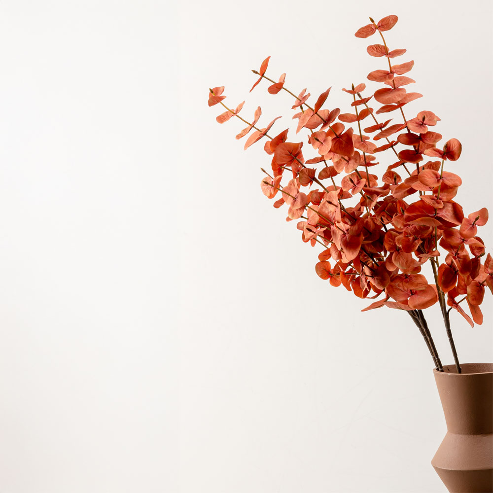 EUCALYPTUS ΚΛΑΔΙ ΤΕΧΝΗΤΟ 88 POLYESTER TERRACOTTA - Image 2