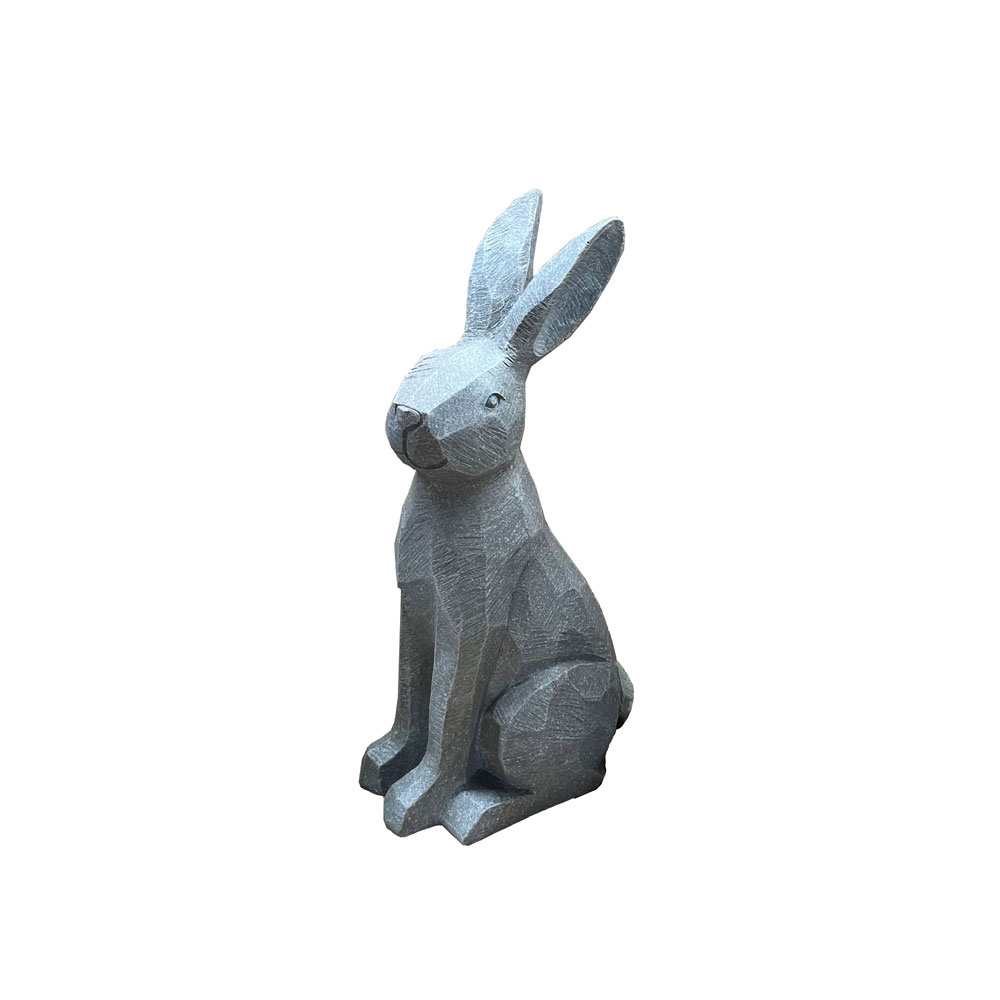 ROGER ΔΙΑΚΟΣΜΗΤΙΚΟ ΛΑΓΟΣ 21x16x40 POLYRESIN ΓΚΡΙ - Image 2