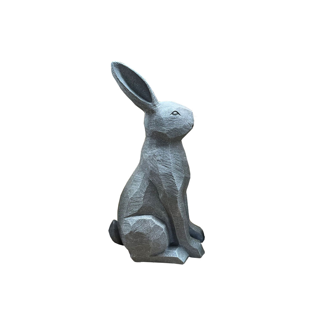 ROGER ΔΙΑΚΟΣΜΗΤΙΚΟ ΛΑΓΟΣ 21x16x40 POLYRESIN ΓΚΡΙ - Image 3