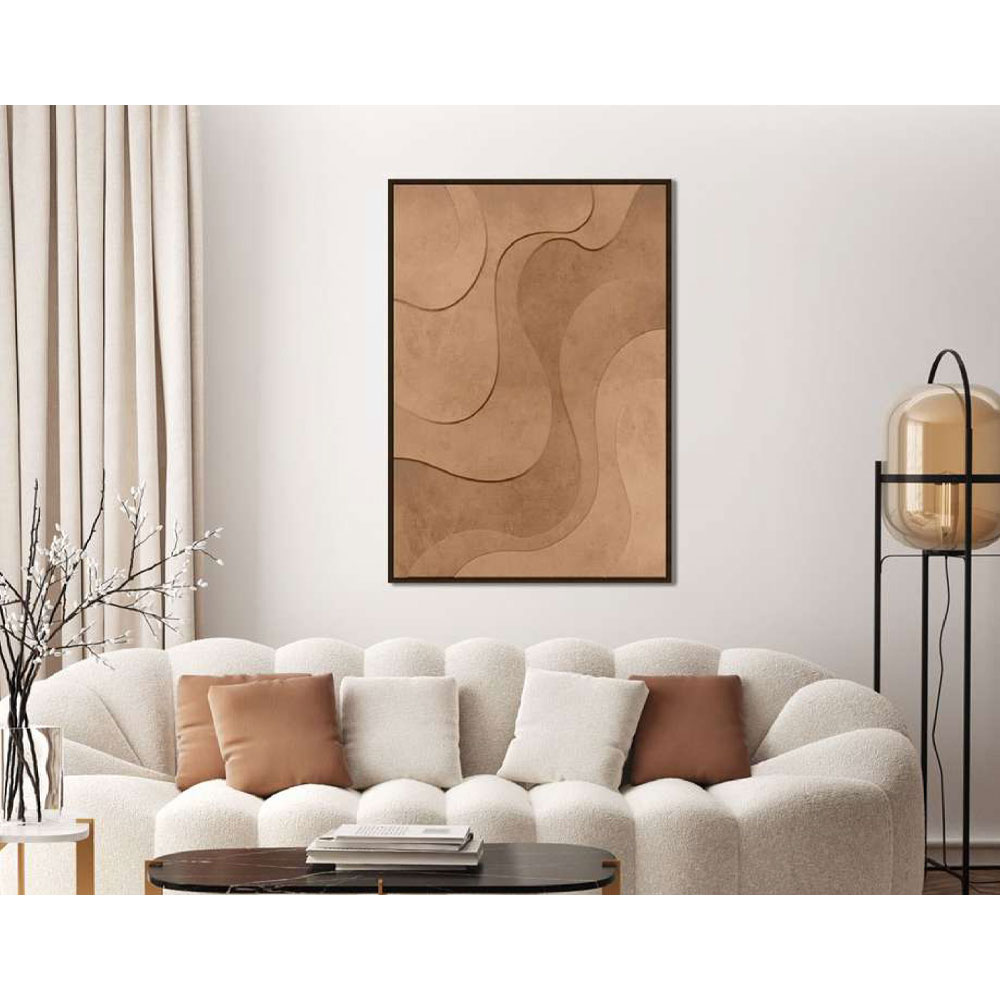 OASIS REFUGE ΠΙΝΑΚΑΣ ΔΙΑΚΟΣΜΗΣΗΣ 80x120x4cm MDF TERRACOTTA PVC ΦΥΛΛΟ ΚΑΦΕ - Image 2
