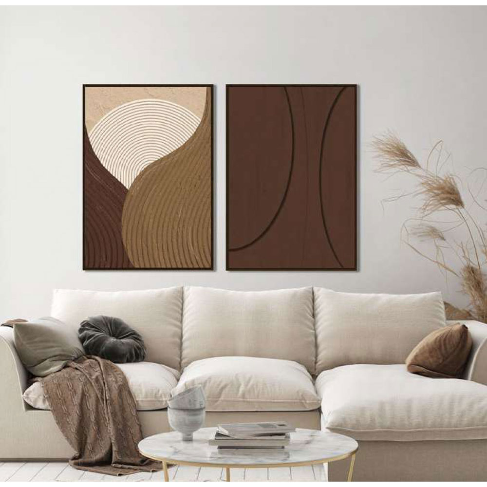 CARNELIAN ΠΙΝΑΚΑΣ ΔΙΑΚΟΣΜΗΣΗΣ 80x120x4 ΚΑΜΒΑΣ ΚΑΦΕ PVC ΦΥΛΛΟ ΚΑΦΕ - Image 2