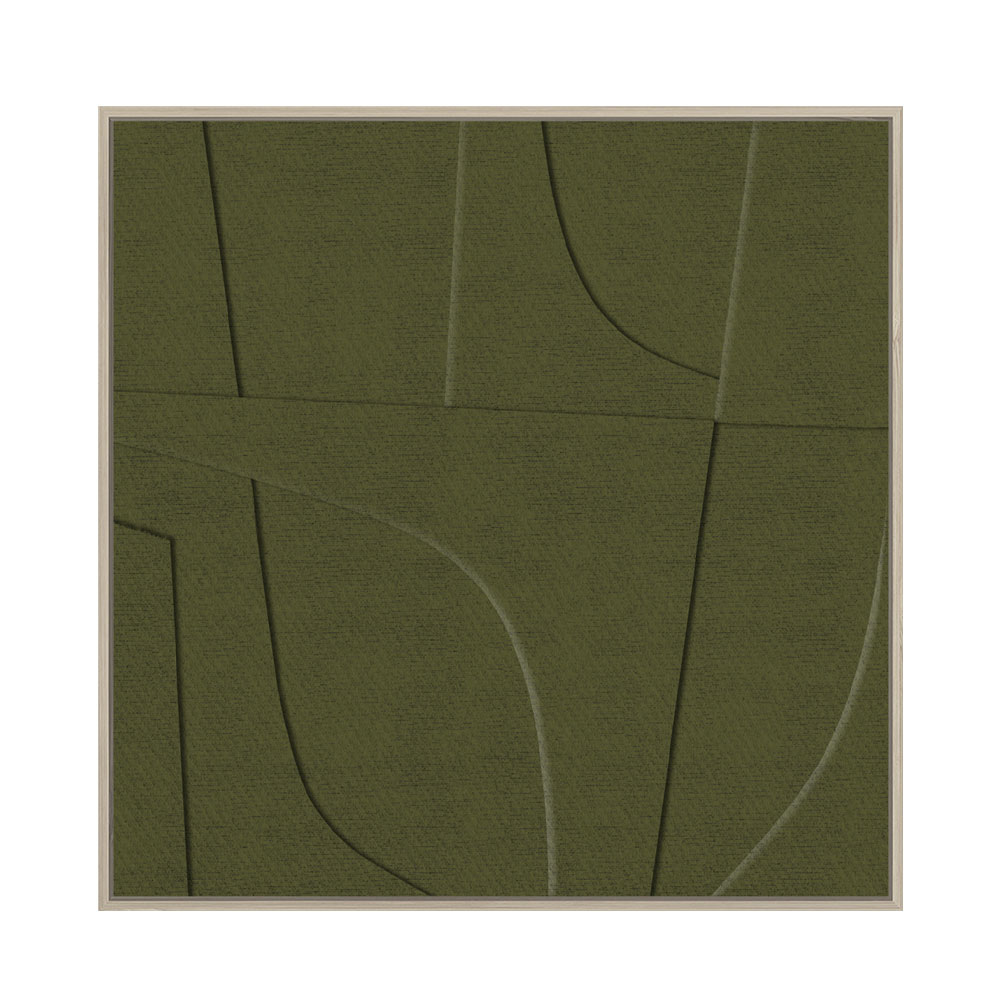 ACETE ΠΙΝΑΚΑΣ ΔΙΑΚΟΣΜΗΣΗΣ 77x77x4cm MDF ΛΑΔΙ PVC ΦΥΛΛΟ ΦΥΣΙΚΟ