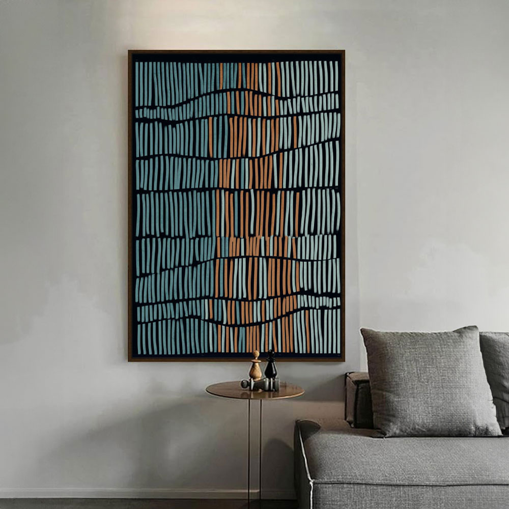 RUSTIC MIRAGE ΠΙΝΑΚΑΣ ΔΙΑΚΟΣΜΗΣΗΣ 80x120x4 ΚΑΜΒΑΣ ΠΟΛΥΧΡΩΜΟ ΞΥΛΟ ΚΑΦΕ - Image 2