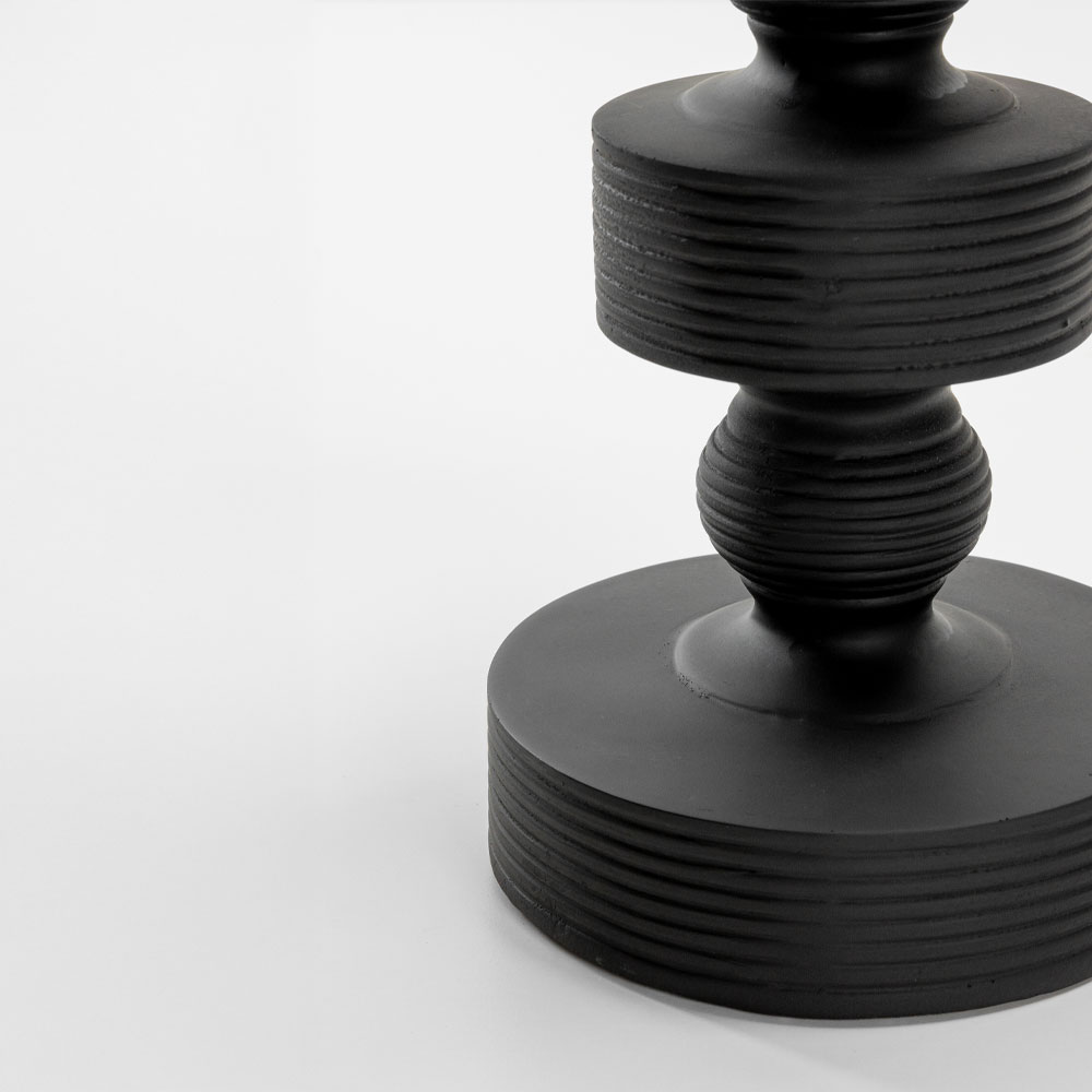 JASIEL ΦΩΤΙΣΤΙΚΟ ΕΠΙΤΡΑΠΕΖΙΟ 64 POLYRESIN ΜΑΥΡΟ ΛΙΝΟ ΛΕΥΚΟ - Image 5