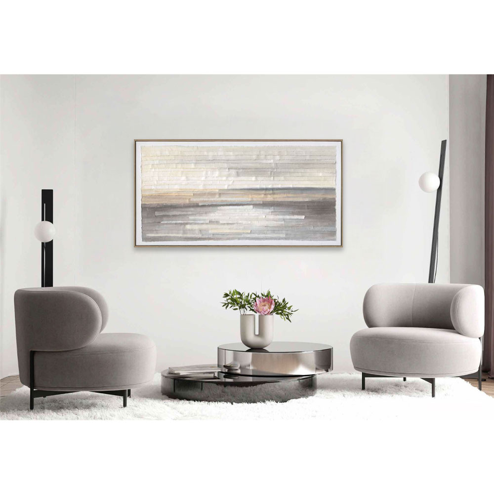 INOLA ΠΙΝΑΚΑΣ ΔΙΑΚΟΣΜΗΣΗΣ 60x120x4 ΚΑΜΒΑΣ ΛΕΥΚΟ ΜΠΕΖ ΓΚΡΙ ΞΥΛΟ ΦΥΣΙΚΟ - Image 2