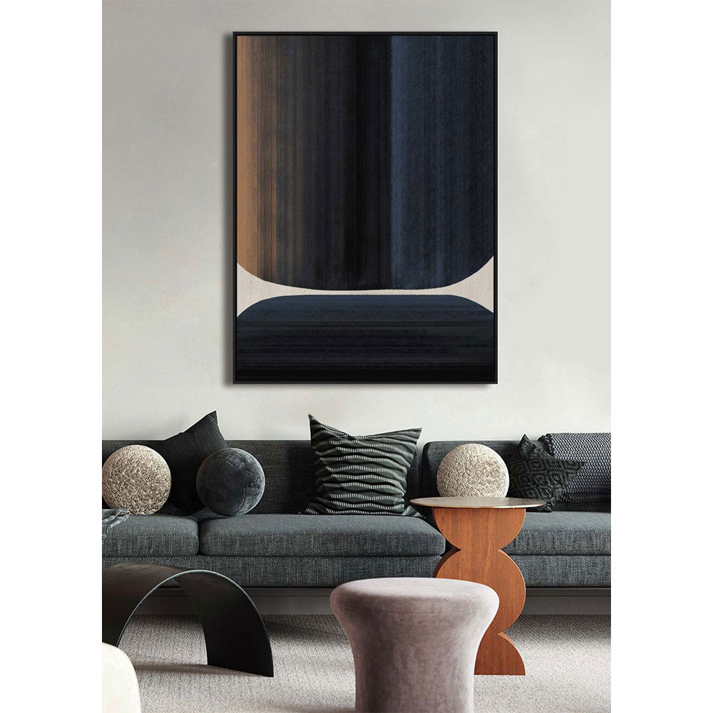 RECONNECT ΠΙΝΑΚΑΣ ΔΙΑΚΟΣΜΗΣΗΣ 90x120x4 ΚΑΜΒΑΣ ΠΟΛΥΧΡΩΜΟ MDF ΜΑΥΡΟ - Image 2